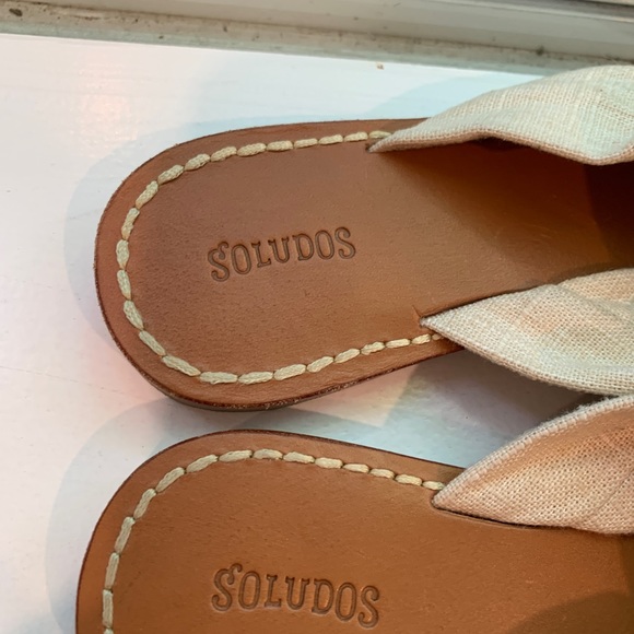 Soludos Size 5 Cream Color Sandals - Picture 5 of 6